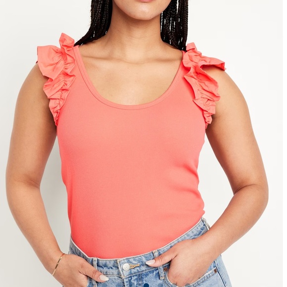 4 old navy bra longline cloud active tops ruffle tank small NWT power press - Picture 7 of 14